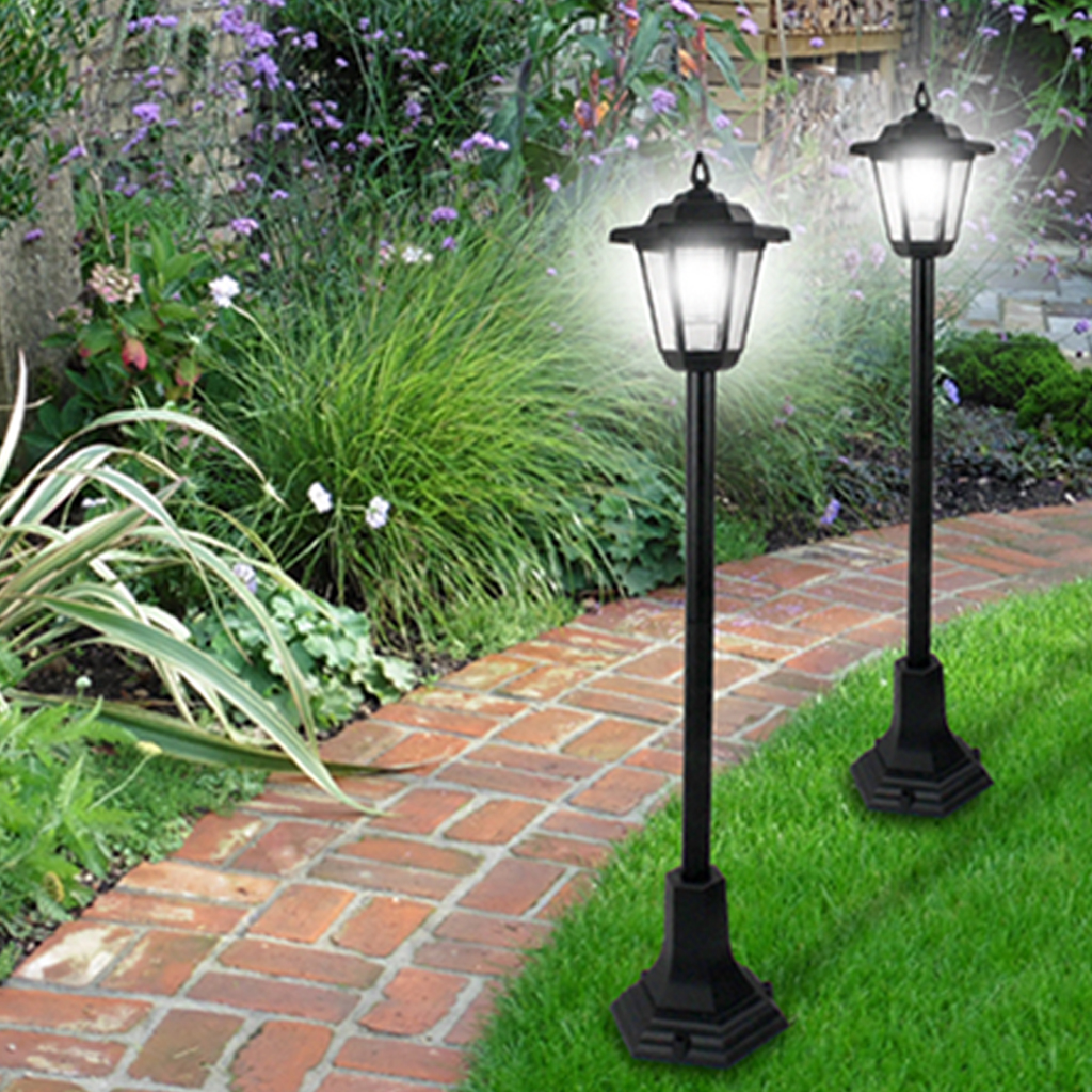 Solar Garden Lamp Post Lights Uk Solar Power Victoriana Lamp Post